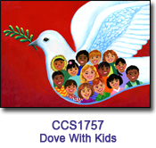 Dove With Kids Charity Select Holiday Card